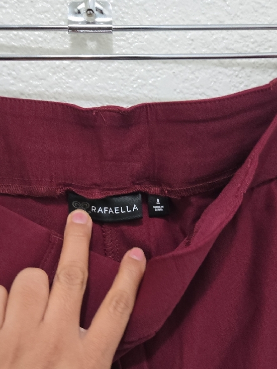 Rafaella Women's Stretch Pants in Windsor Wine - Picture 4 of 6